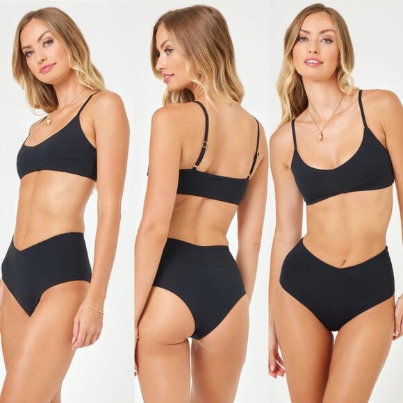 L*Space High Tide Bikini Top Black - Picture 12 of 12
